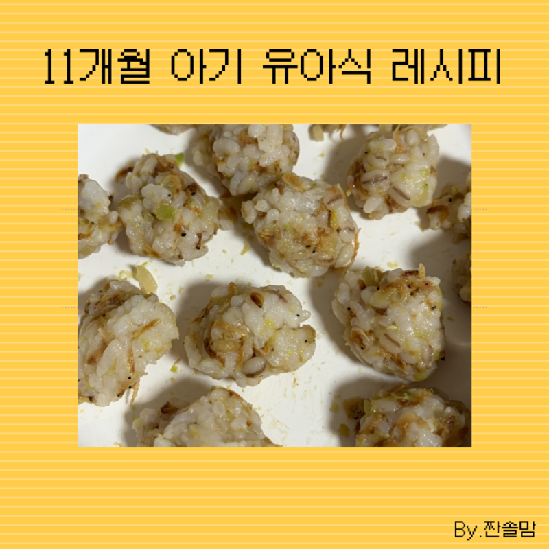 11개월 아기 유아식 레시피