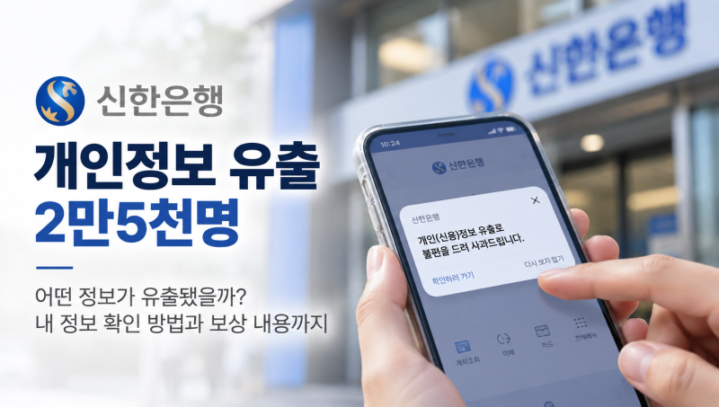 신한은행 연소득·대출한도 정보 유출, 주민번호도? 확인 방법과 전액 보상 의미