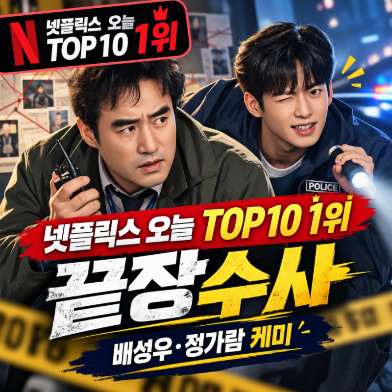 넷플릭스 오늘 영화 1위 ‘끝장수사’ 후기, 배성우·정가람 케미가 살렸다