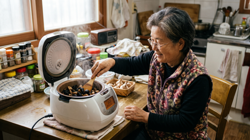 냄새 걱정 싹 잡는 전기밥솥 흑마늘만들기 보온 15일의 기적