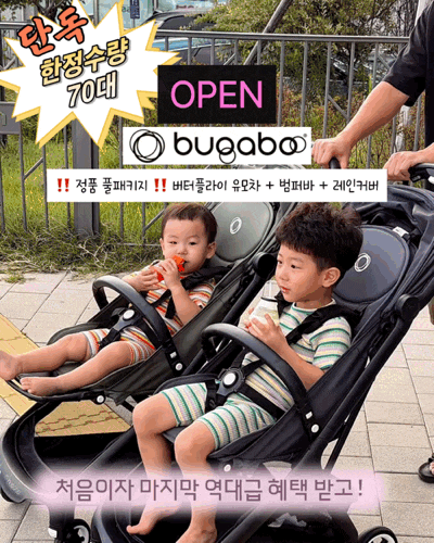 부가부 버터플라이 유모차 풀패키지 최저가 4차 공구 | 70대 한정수량