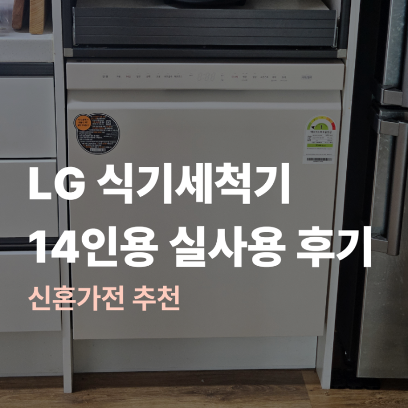 LG 오브제 식기세척기 14인용 내돈내산 3개월 사용후기 | DUE5BGL2E 사용 꿀팁