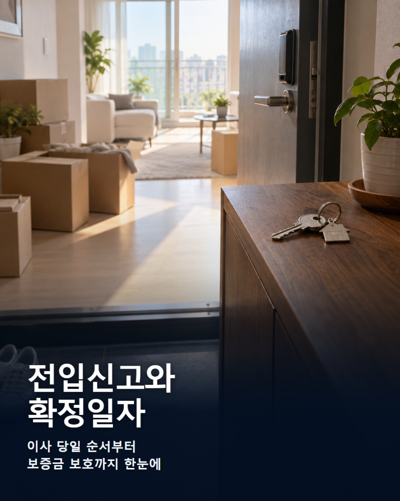 이사 후 전입신고와 확정일자, 무엇부터 할까? 보증금 지키는 당일 순서