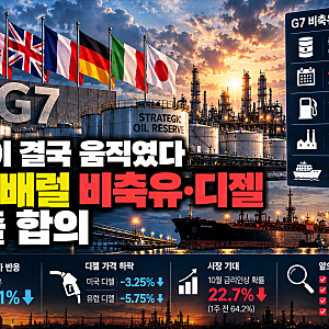 G7 1억 배럴 비축유 방출 합의, 이번엔 왜 ‘디젤’부터 푸나