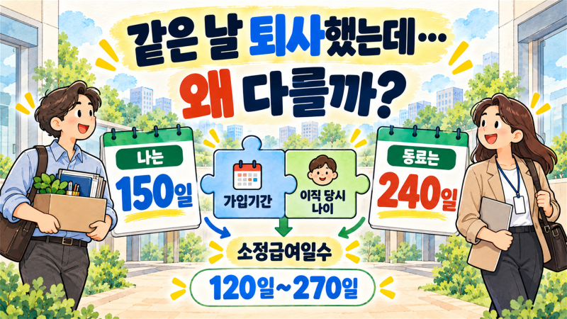 실업급여는 며칠 받을까｜가입기간과 나이로 정해지는 소정급여일수