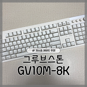 그루브스톤 GV10M-8K 애플라떼 저소음 밀키축38g 사무실 키보드 추천