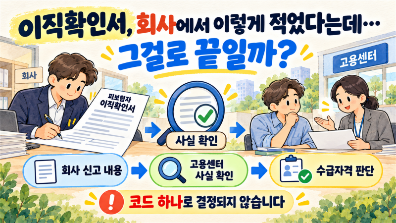 이직확인서에는 무엇이 적힐까｜회사와 퇴사 사유가 다를 때