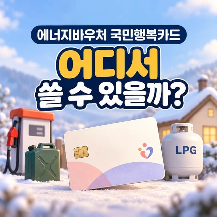 에너지바우처 국민행복카드 사용처, 등유·LPG는 어디서 결제할까? (2026)