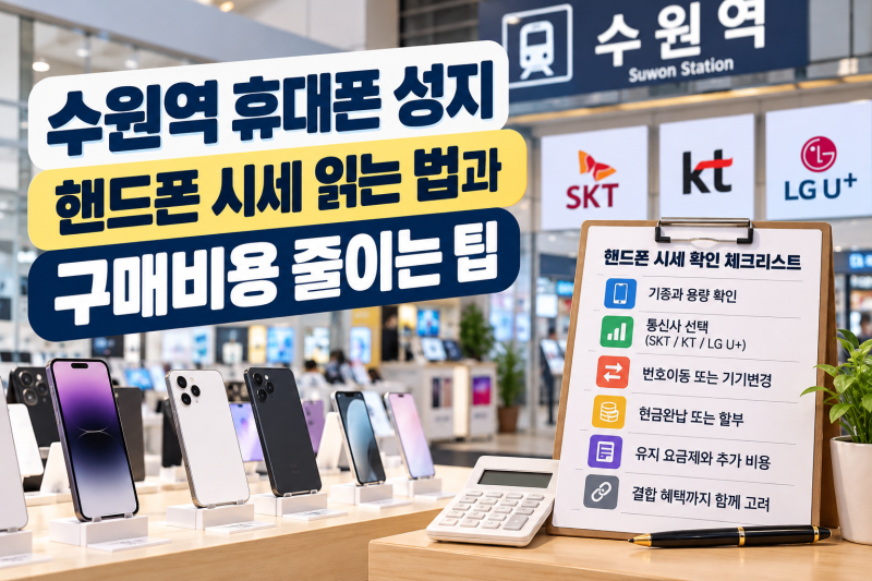 수원역 휴대폰 성지 핸드폰 시세 읽는 법과 구매비용 줄이는 팁
