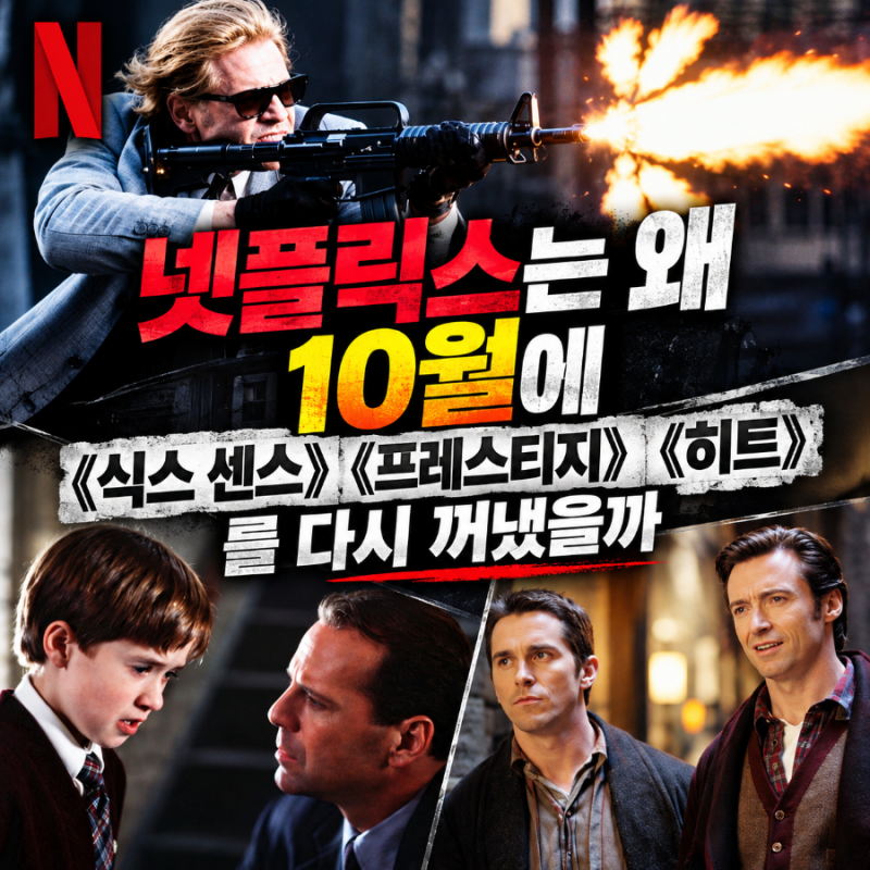 넷플릭스는 왜 10월에 《식스 센스》《프레스티지》《히트》를 다시 꺼냈을까