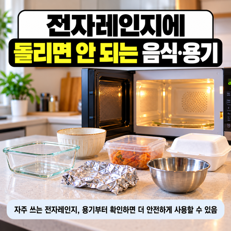 전자레인지에 돌리면 안 되는 음식·용기, 이것만은 꼭 확인하세요