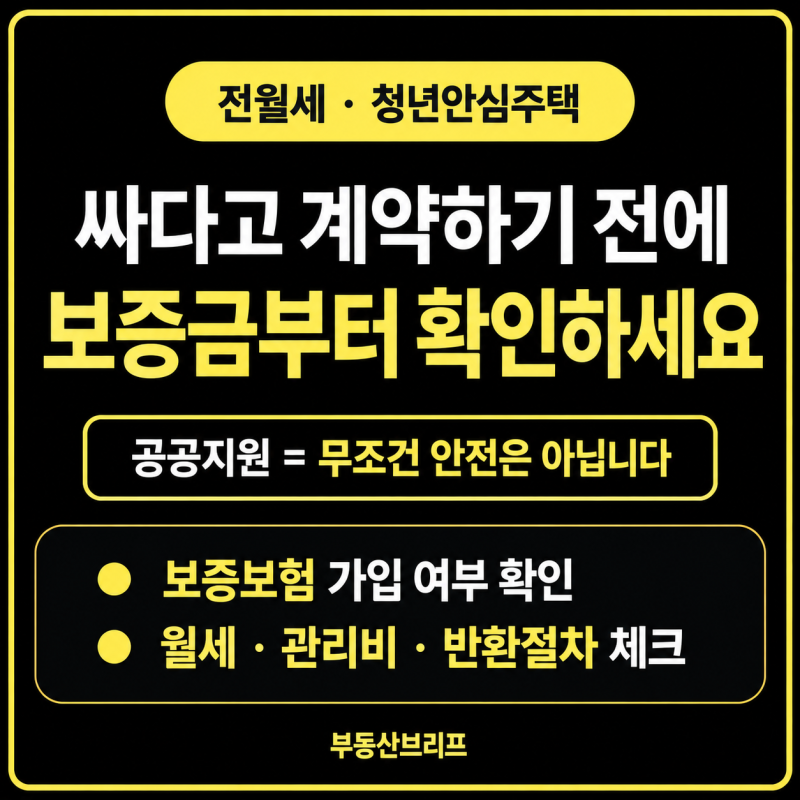 청년안심주택 신청 전 꼭 확인하세요…보증금은 누가 돌려줄까?