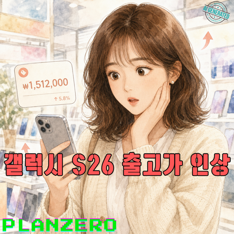 갤럭시 S26 출고가 인상, 모델별 가격 얼마나 올랐을까? 256GB·512GB·울트라 1TB 정리
