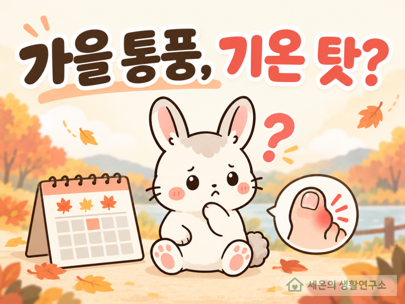 가을 환절기 통풍 발작, 기온 탓일까? 재발 줄이는 3가지