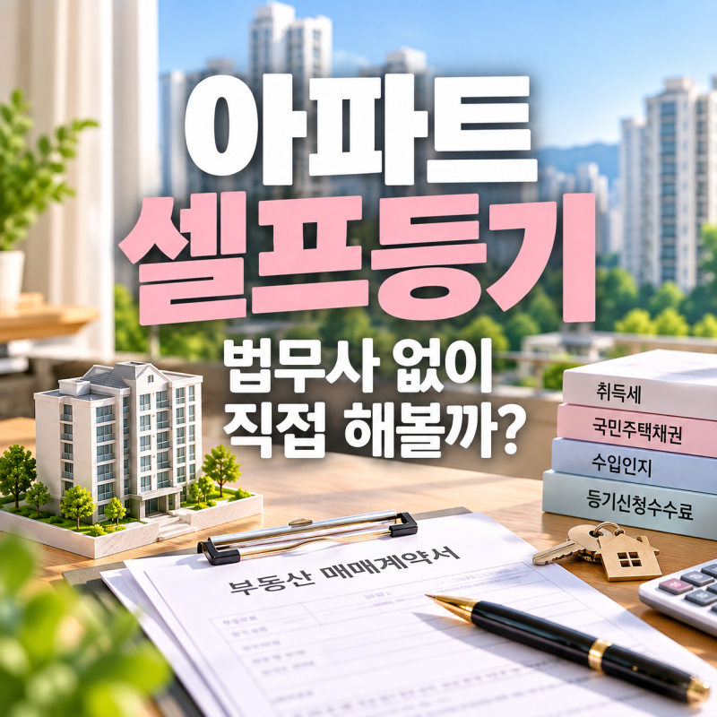 아파트 셀프등기 하는법, 법무사 없이 소유권이전등기 직접 해볼까?