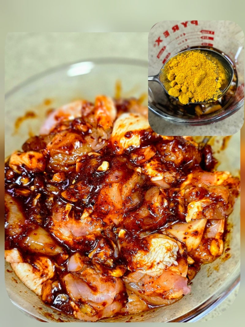 춘천 닭갈비 양념장 레시피 닭 한마리 순살 손질 닭갈비 만드는 법