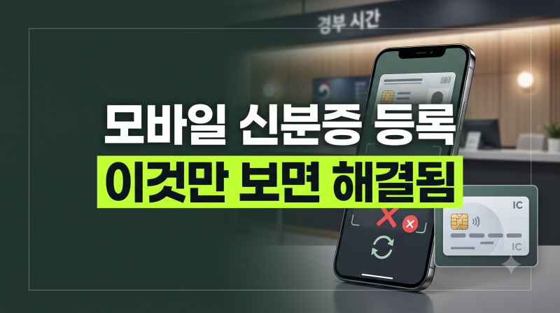 모바일 신분증 등록 오류 해결 방법 총정리: NFC 태그 무반응부터 에러 코드별 대처법까지