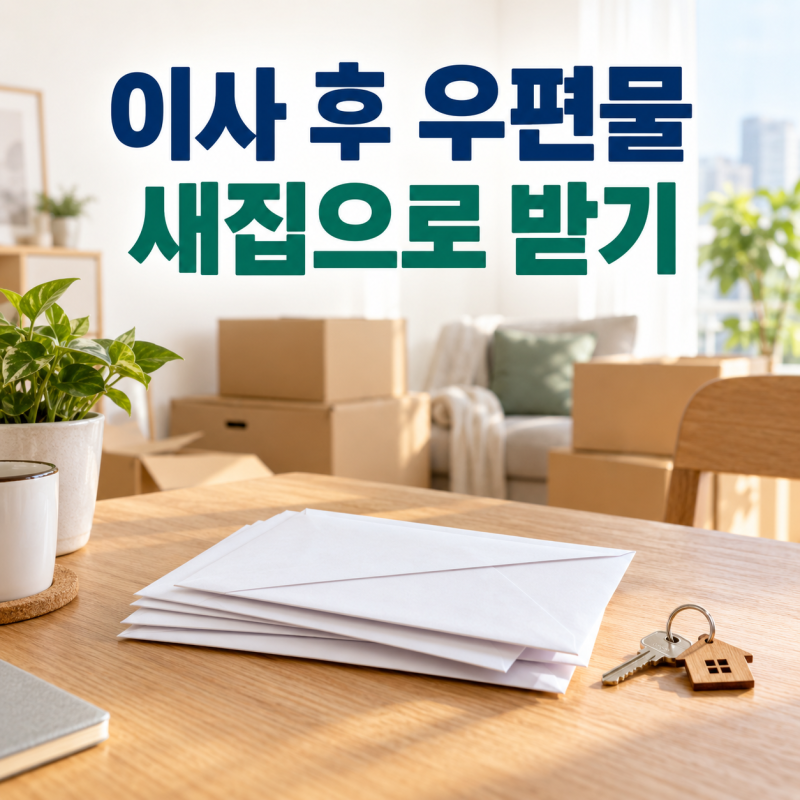 전입신고하면 우편물도 새집으로 올까? 주거이전 우편물 전송 신청법