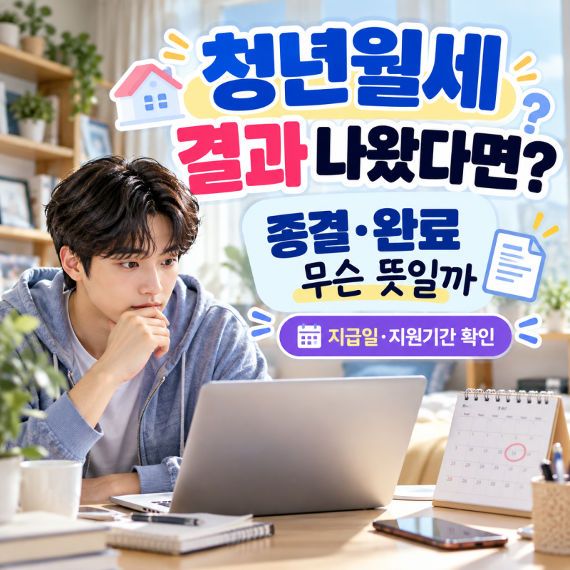 2026 복지로 청년월세 결과 조회 (종결·완료 뜻, 지급일 확인, 지원기간)