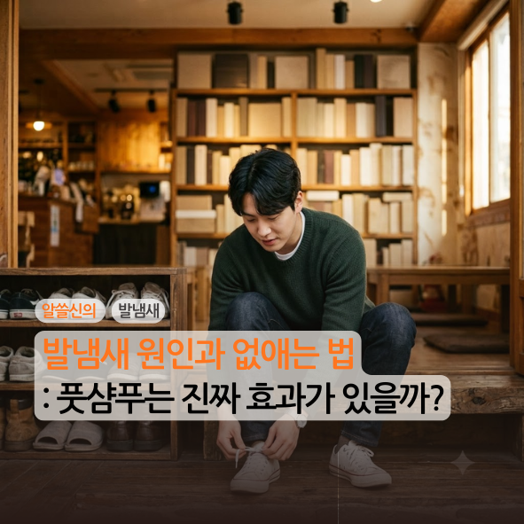 [알쓸신의][발냄새] 발냄새 원인과 없애는 법: 풋샴푸는 진짜 효과가 있을까?