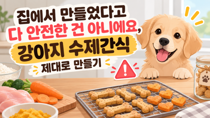 집에서 만들었다고 다 안전한 건 아니에요, 강아지 수제간식 제대로 만들기