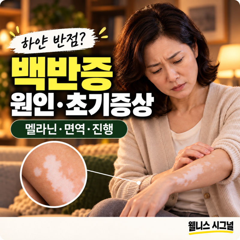 백반증 원인과 초기증상, 멜라닌 색소·면역 반응과 진행 특징