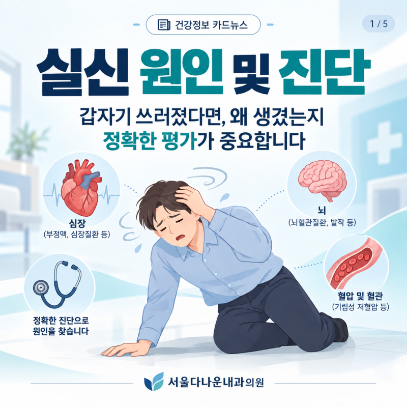 대구 심장내과 : 실신 원인 및 진단, 어떤 검사를 할까요