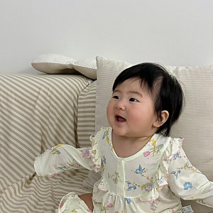 무냐무냐 내복 • 모달 7부 돌복 90 사이즈 후기 • 아기 실내복 추천