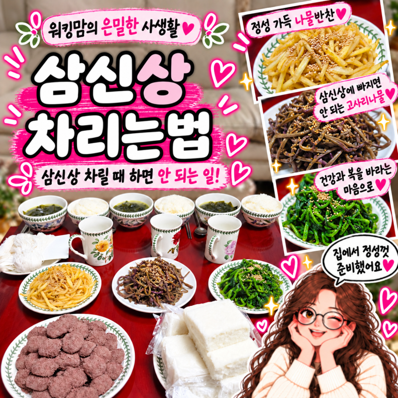 삼신상 차리는 법 준비물 총정리｜축문·절 몇 번·상차림 위치·금기사항