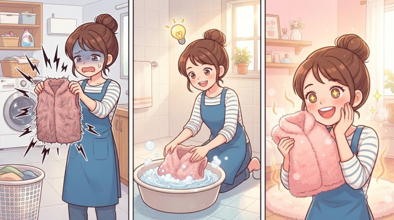 세탁기 돌렸더니 뻣뻣해진 후리스, 다시 부드럽게 되돌리는 방법