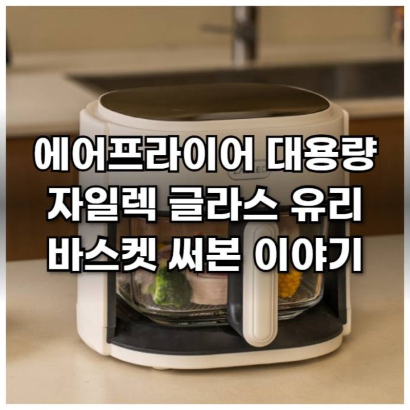 에어프라이어 대용량 자일렉 글라스 유리 바스켓 써본 이야기