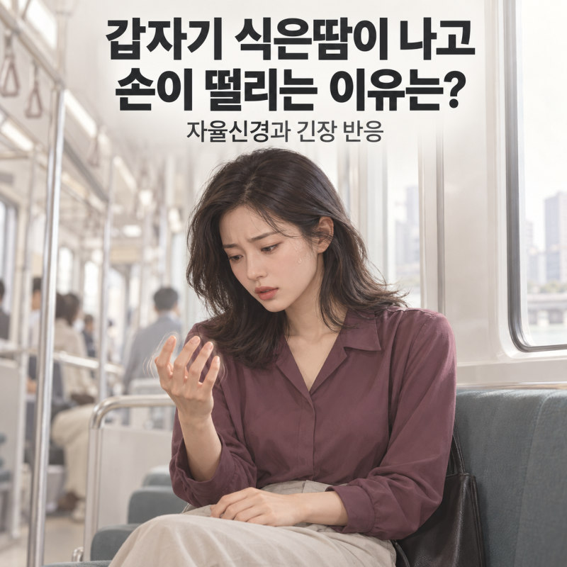 갑자기 식은땀이 나고 손이 떨리는 이유는? 자율신경과 긴장 반응