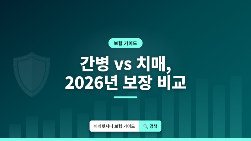 간병보험 vs 치매보험 | 2026년 보장 내용과 가입 요령 총정리