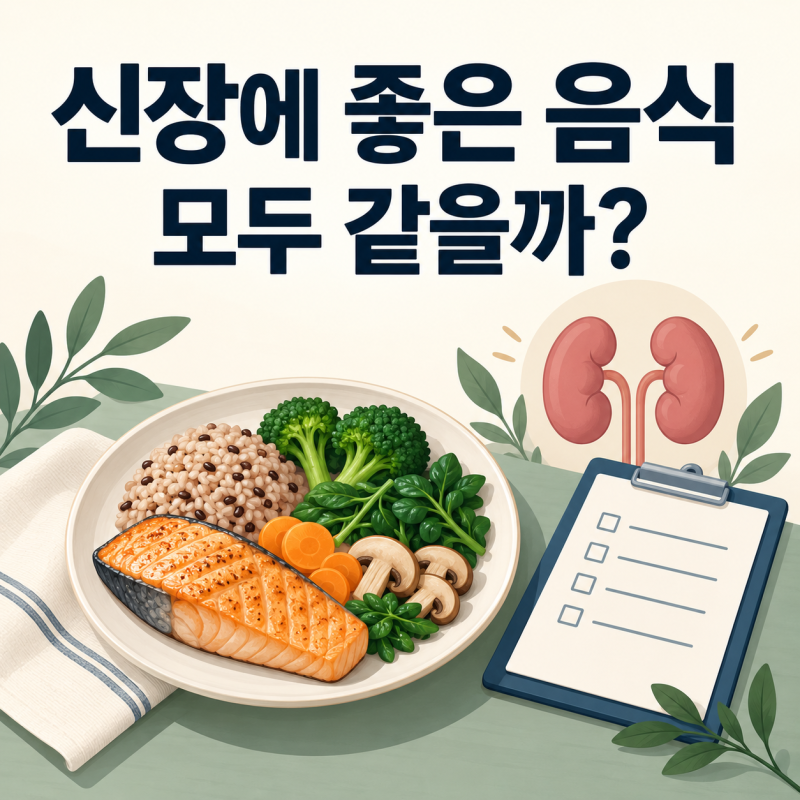 신장에 좋은 음식, 채소 목록보다 먼저 확인할 것은?