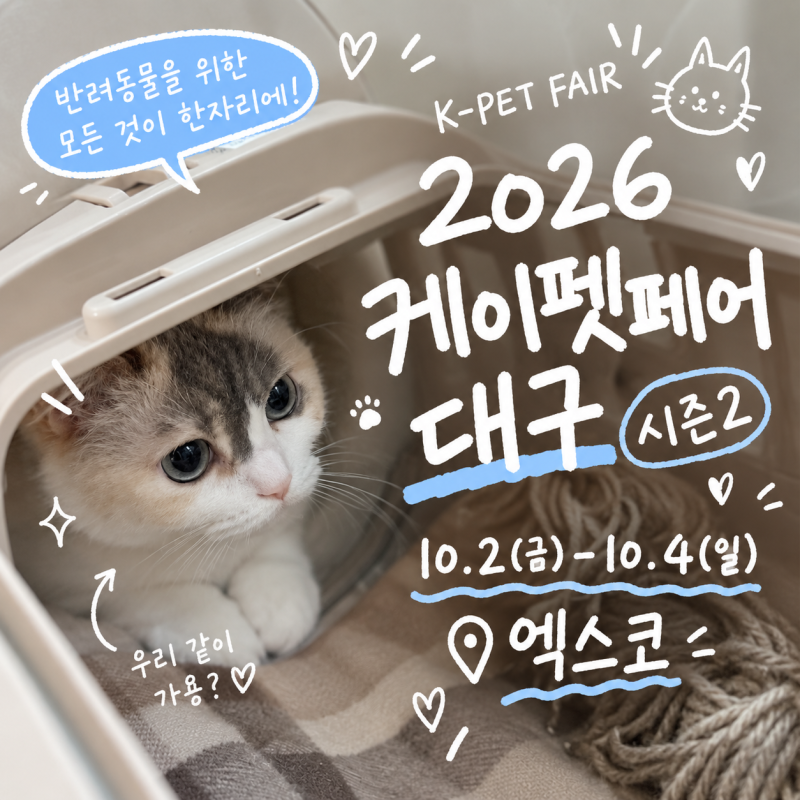 2026 케이펫페어 대구 시즌2 고양이 집사 관람 꿀팁, 사전등록 펫박람회 현장이벤트 총정리