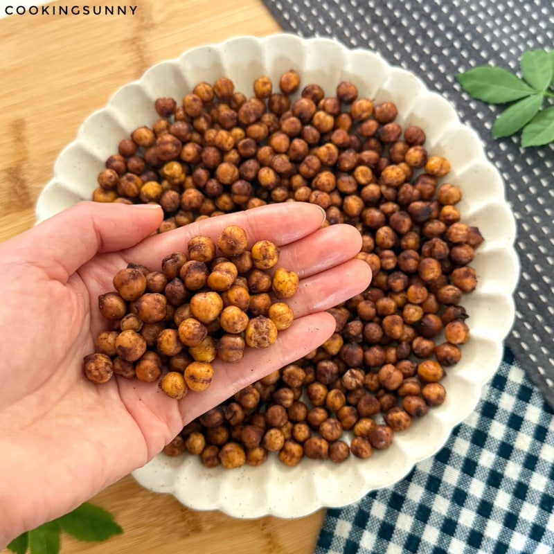 “병아리콩이 이렇게 맛있는 줄 몰랐어요” 살 안찌는 에어프라이어 병아리콩 과자 다이어....
