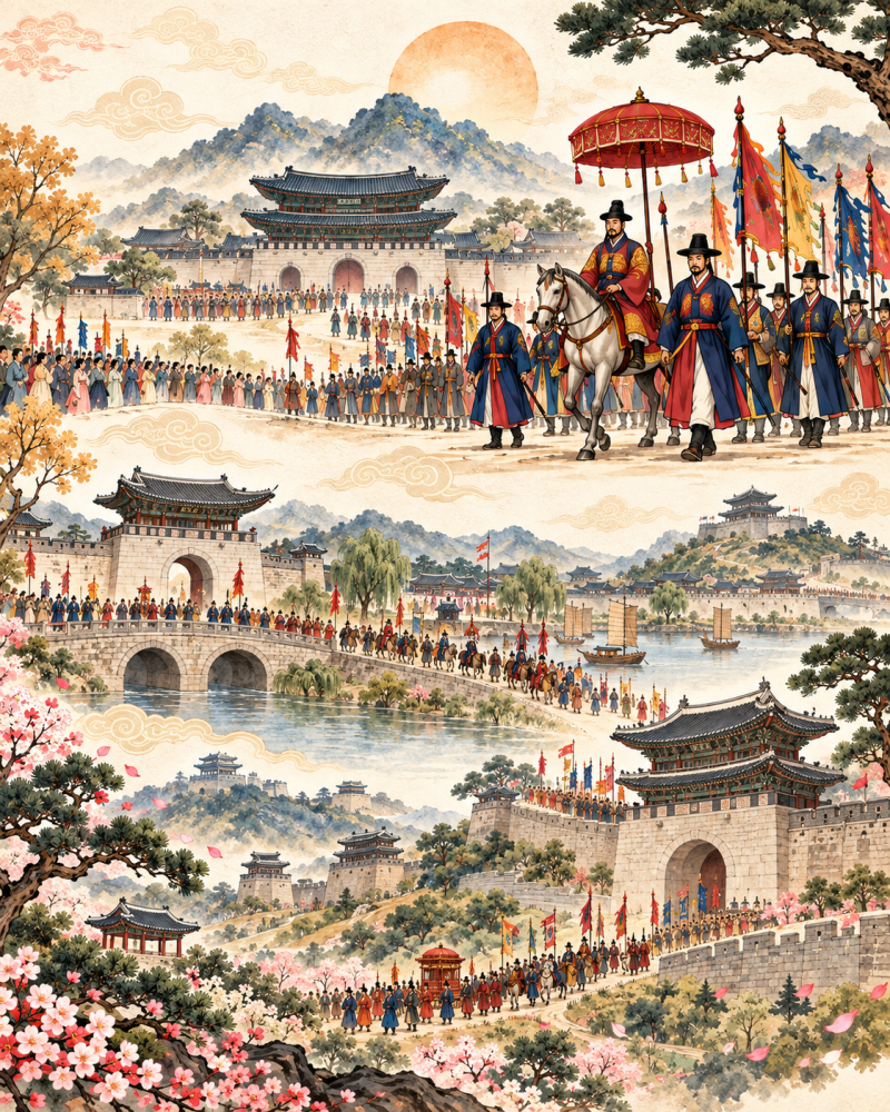 [2026 정조대왕 능행차 축제 총정리] 10월 4일 시간표 총정리｜서울·수원·화성 코스·교통통제