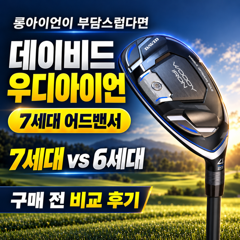 롱아이언 대체 유틸리티 추천, 데이비드 우디아이언 7세대 어드밴서 6세대 비교 후기