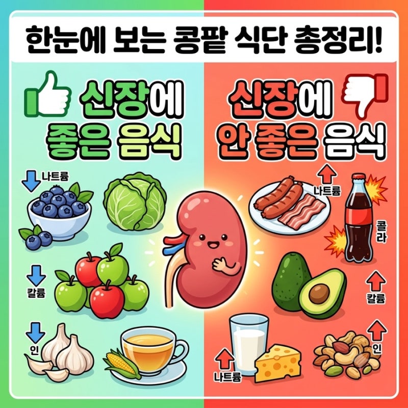 현미밥이 오히려 독? 신장에 좋은 음식 vs 최악의 음식 10가지 총정리