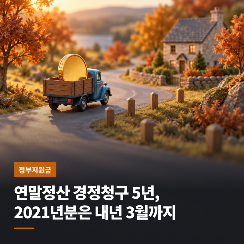 연말정산 경정청구 5년, 2021년분은 내년 3월까지