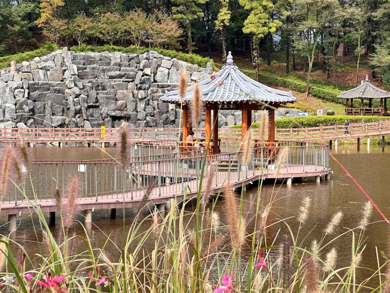 大邱漆谷值得一去的地方：雲岩池水邊公園，適合出遊的旅行地
