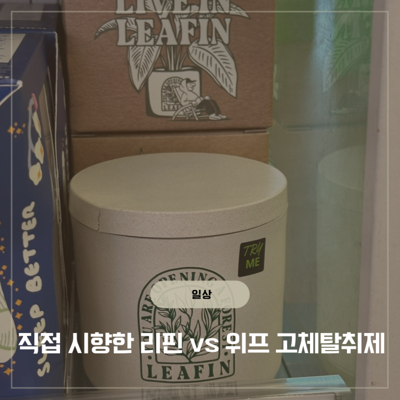 리핀 고체탈취제 비교 위프 탈취제 사용법 원룸 실사용 후기
