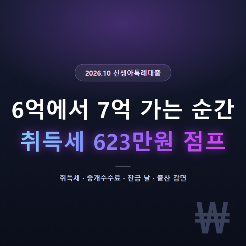 신생아특례대출 잔금 비용, 5억 후반 집이면 현금이 더 필요하겠죠?