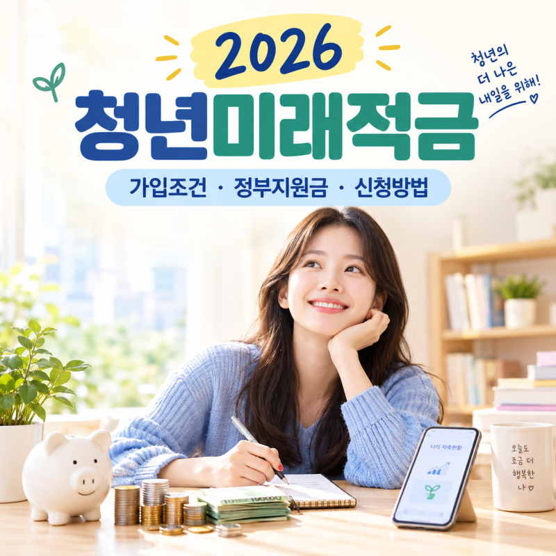2026 청년미래적금 가입조건·정부지원금·신청방법 총정리