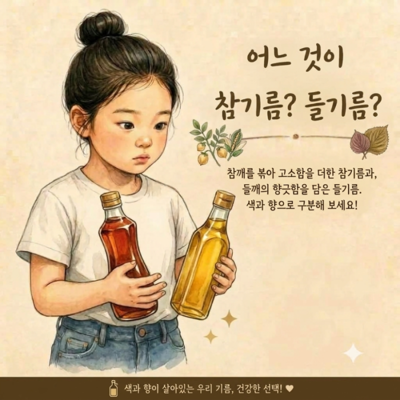 고소함 2배 살리는 참기름 들기름 보관법 참기름 들기름 구분법