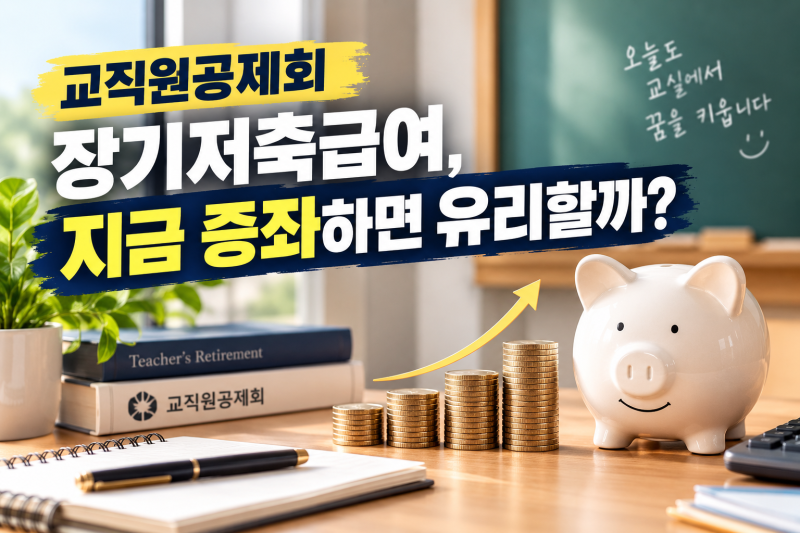 교직원공제회 장기저축급여, 지금 증좌하면 유리할까 — 5% 복리의 힘