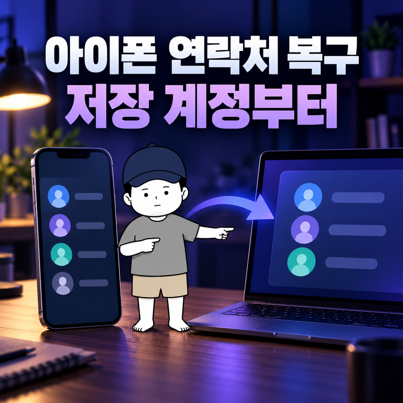 아이폰 연락처 복구, 삭제한 번호가 iCloud에 있었다면 먼저 볼 순서