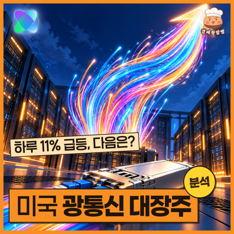 "미국 광통신 대장주" 코히런트 주가 11% 급등, 루멘텀 코닝 관련주까지 총정리