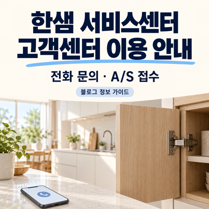한샘 서비스센터·고객센터, 전화번호와 A/S 접수 방법