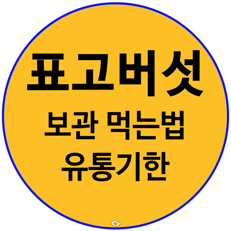 표고버섯 보관법 먹는법 손질법 유통기한 총정리